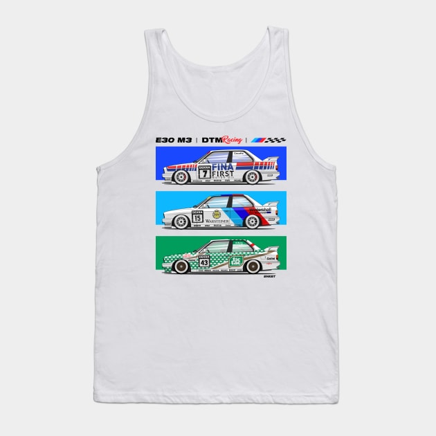 E30 M3 DTM RACING Tank Top by shketdesign